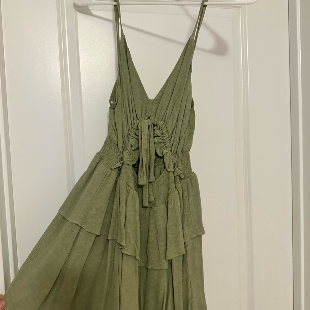 Mustard Seed Olive Textured Dress